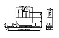 5EHDKPM-XXP 0.197 Inch (in) Pitch Diameter Printed Circuit Board (PCB) Connector Socket - 2