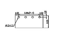 ECH508R-XXP 0.200 Inch (in) Pitch Diameter Printed Circuit Board (PCB) Connector Socket - 3