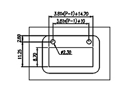 ECHP381V-XXP 0.150 Inch (in) Pitch Diameter Printed Circuit Board (PCB) Connector Socket - 3