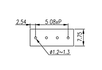 ED508V-XXP 0.2 Inch (in) Pitch Diameter Printed Circuit Board (PCB) Terminal Block - 3