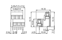 EELK508V-XXP 0.2 Inch (in) Pitch Diameter Printed Circuit Board (PCB) Terminal Block - 2