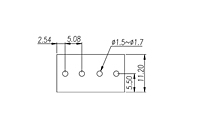 EHK2V-XXP 0.2 Inch (in) Pitch Diameter Printed Circuit Board (PCB) Terminal Block - 3