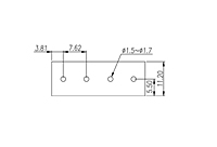 EHK3V-XXP 0.3 Inch (in) Pitch Diameter Printed Circuit Board (PCB) Terminal Block - 3