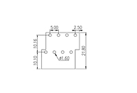 EK500V2R-XXP 0.197 Inch (in) Pitch Diameter Printed Circuit Board (PCB) Terminal Block - 3