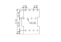 EK500V3L-XXP 0.197 Inch (in) Pitch Diameter Printed Circuit Board (PCB) Terminal Block - 3