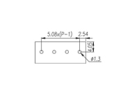 E2LK508V-XXP 0.2 Inch (in) Pitch Diameter Printed Circuit Board (PCB) Terminal Block - 3