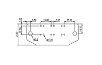 ESK150VM-XXP 0.591 Inch (in) Pitch Diameter Printed Circuit Board (PCB) Terminal Block - 3