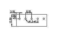 ESK635V-XXP 0.25 Inch (in) Pitch Diameter Printed Circuit Board (PCB) Terminal Block - 3