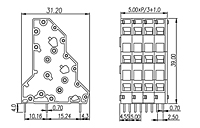 W3K500-XXP 0.197 Inch (in) Pitch Diameter Printed Circuit Board (PCB) Terminal Block - 2