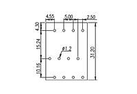 W3K500-XXP 0.197 Inch (in) Pitch Diameter Printed Circuit Board (PCB) Terminal Block - 3