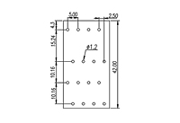 W4K500-XXP 0.197 Inch (in) Pitch Diameter Printed Circuit Board (PCB) Terminal Block - 3