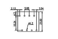 WKK508-XXP 0.2 Inch (in) Pitch Diameter Printed Circuit Board (PCB) Terminal Block - 3