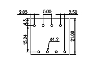 WKK500-XXP 0.197 Inch (in) Pitch Diameter Printed Circuit Board (PCB) Terminal Block - 3