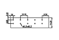 WKR116A-XXP 0.4 Inch (in) Pitch Diameter Printed Circuit Board (PCB) Terminal Block - 3