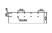 WKV116A-XXP 0.4 Inch (in) Pitch Diameter Printed Circuit Board (PCB) Terminal Block - 3