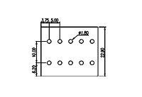 WSKA500S-XXP 0.197 Inch (in) Pitch Diameter Printed Circuit Board (PCB) Terminal Block - 3