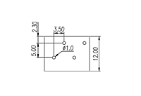 0136-20XX 0.138 Inch (in) Pitch Diameter Printed Circuit Board (PCB) Terminal Block - 3