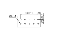 0137-11XX 0.197 Inch (in) Pitch Diameter Printed Circuit Board (PCB) Terminal Block - 3