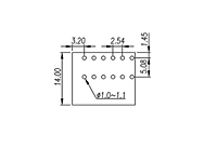 0138-11XX 0.1 Inch (in) Pitch Diameter Printed Circuit Board (PCB) Terminal Block - 3