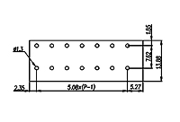 142V-XXP 0.2 Inch (in) Pitch Diameter Printed Circuit Board (PCB) Terminal Block - 3