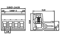 2ESH-XXP 0.200 Inch (in) Pitch Diameter Printed Circuit Board (PCB) Connector-Plug - 2