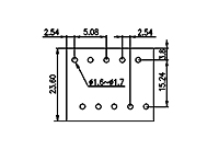 2EEHDV-XXP 0.200 Inch (in) Pitch Diameter Printed Circuit Board (PCB) Connector Socket - 3