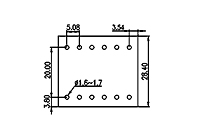 2EHDBV-XXP 0.200 Inch (in) Pitch Diameter Printed Circuit Board (PCB) Connector Socket - 3