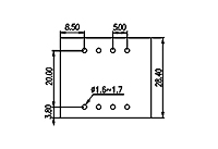 5EHDBVM-XXP 0.197 Inch (in) Pitch Diameter Printed Circuit Board (PCB) Connector Socket - 3