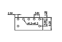 ECH381H-XXP 0.150 Inch (in) Pitch Diameter Printed Circuit Board (PCB) Connector Socket - 3