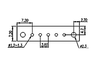 ECH381VM-XXP 0.150 Inch (in) Pitch Diameter Printed Circuit Board (PCB) Connector Socket - 3