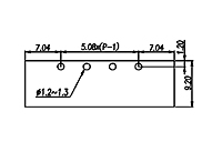 ECH508RM-XXP 0.200 Inch (in) Pitch Diameter Printed Circuit Board (PCB) Connector Socket - 3