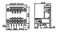 EECH381RM-XXP 0.150 Inch (in) Pitch Diameter Printed Circuit Board (PCB) Connector Socket - 2