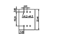 EECH381VM-XXP 0.150 Inch (in) Pitch Diameter Printed Circuit Board (PCB) Connector Socket - 3