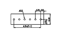 DT-29-B01W-XX 0.25 Inch (in) Pitch Diameter Single Row Barrier Terminal Block - 3