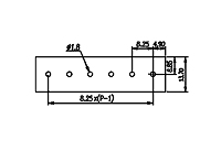 DT-35-B01W-XX 0.325 Inch (in) Pitch Diameter Single Row Barrier Terminal Block - 3