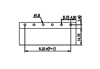 DT-35-B14W-XX 0.325 Inch (in) Pitch Diameter Single Row Barrier Terminal Block - 3