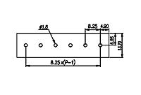 DT-35C-B01W-XX 0.325 Inch (in) Pitch Diameter Single Row Barrier Terminal Block - 3