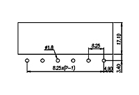 DT-35C-B14W-XX 0.325 Inch (in) Pitch Diameter Single Row Barrier Terminal Block - 3