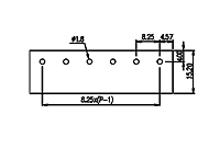 DT-39-B01W-XX 0.325 Inch (in) Pitch Diameter Single Row Barrier Terminal Block - 3