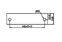 DT-49-A04W-XX 0.375 Inch (in) Pitch Diameter Single Row Barrier Terminal Block - 3