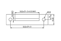 DT-4C-A02W-XX 0.375 Inch (in) Pitch Diameter Single Row Barrier Terminal Block - 3