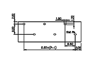 0167-91XX 0.347 Inch (in) Pitch Diameter Single Row Barrier Terminal Block - 3