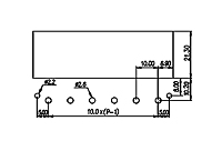 DT-51-B12W-XX 0.394 Inch (in) Pitch Diameter Single Row Barrier Terminal Block - 3