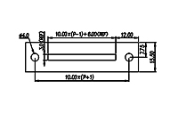 DT-55-A02W-XX 0.394 Inch (in) Pitch Diameter Single Row Barrier Terminal Block - 3