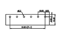 DT-55-B06W-XX 0.394 Inch (in) Pitch Diameter Single Row Barrier Terminal Block - 3