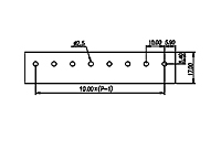 0032-0108 0.394 Inch (in) Pitch Diameter Single Row Barrier Terminal Block - 3