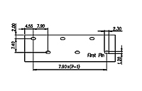 0167-10XX 0.312 Inch (in) Pitch Diameter Single Row Barrier Terminal Block - 3