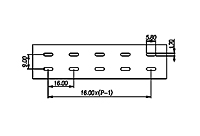 0167-80XX 0.63 Inch (in) Pitch Diameter Single Row Barrier Terminal Block - 3