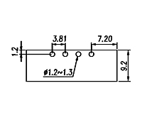 ECH381RM-XXP 0.150 Inch (in) Pitch Diameter Printed Circuit Board (PCB) Connector Socket - 3