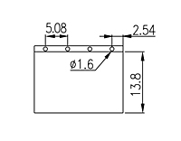 EK508R-XXP 0.2 Inch (in) Pitch Diameter Printed Circuit Board (PCB) Terminal Block - 3